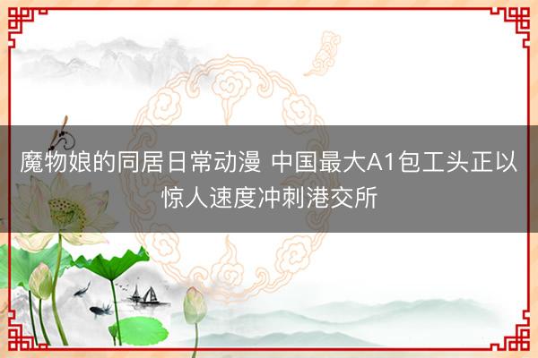 魔物娘的同居日常动漫 中国最大A1包工头正以惊人速度冲刺港交所