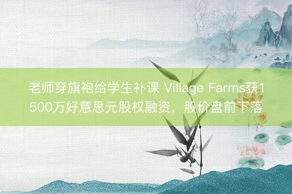老师穿旗袍给学生补课 Village Farms获1500万好意思元股权融资，股价盘前下落